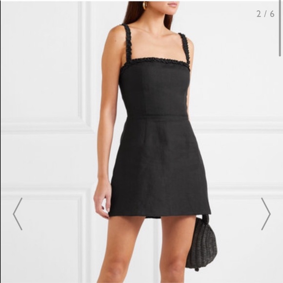 NWT Reformation Janie Linen Mini Dress - Picture 2 of 8